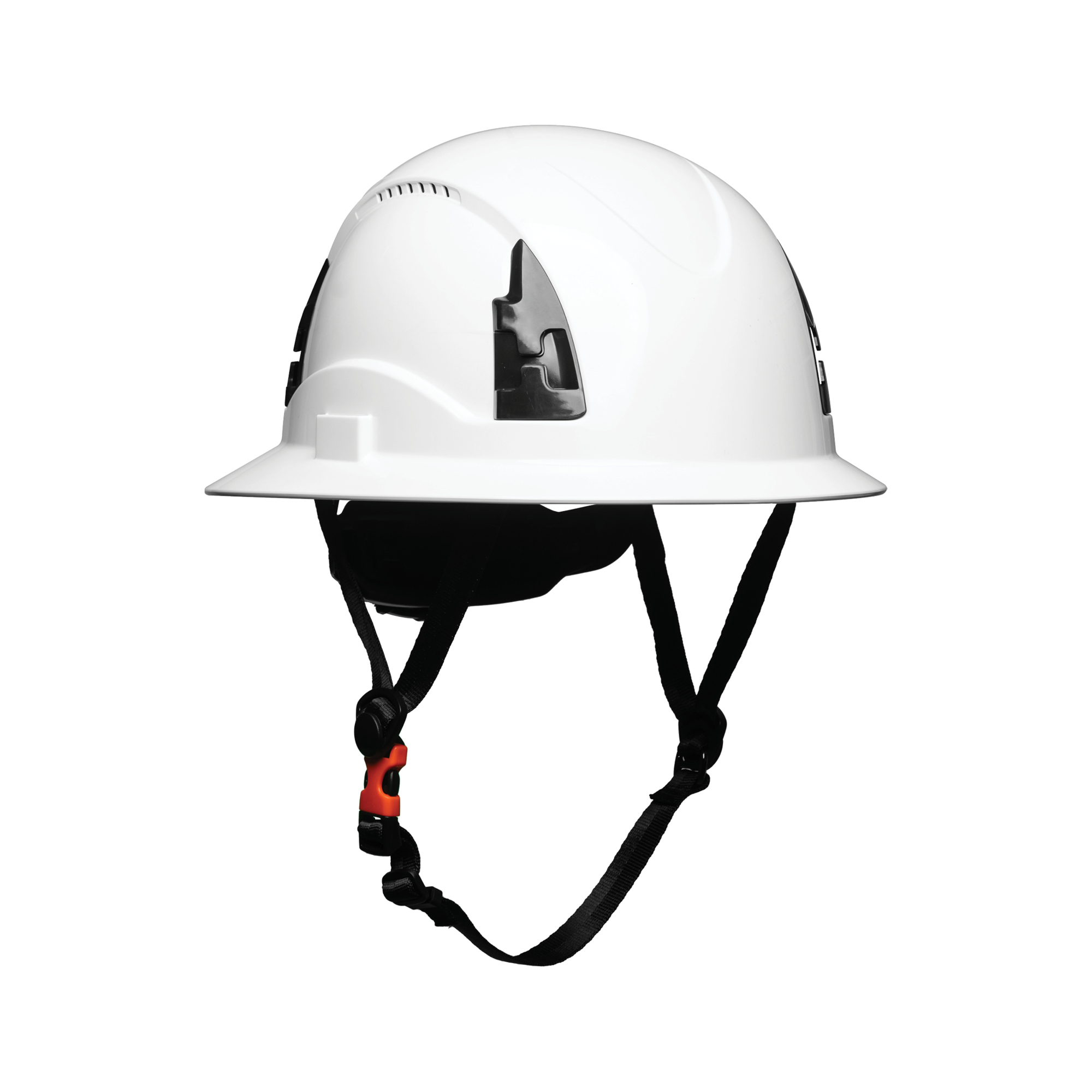 Malta Dynamics APEX Vented Full Brim Safety Helmet — Type 2, Class C, ANSI Z89.1, EN12492, OSHA, White, Model# HHW4004
